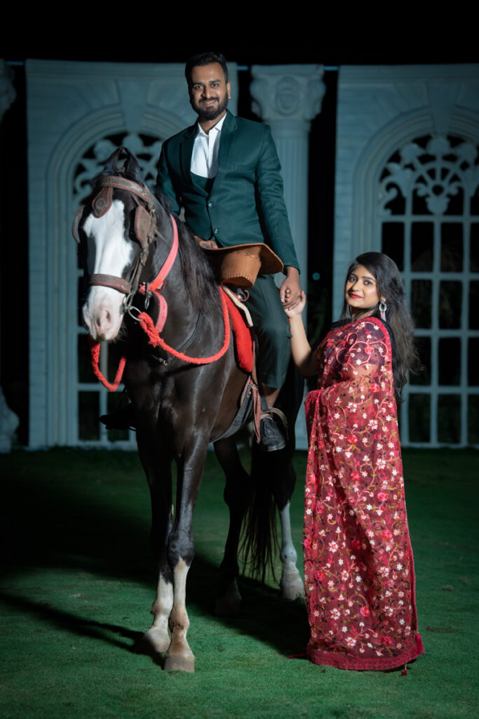 Pre-Wedding Shoot in PBA Film City,
Photo with horse